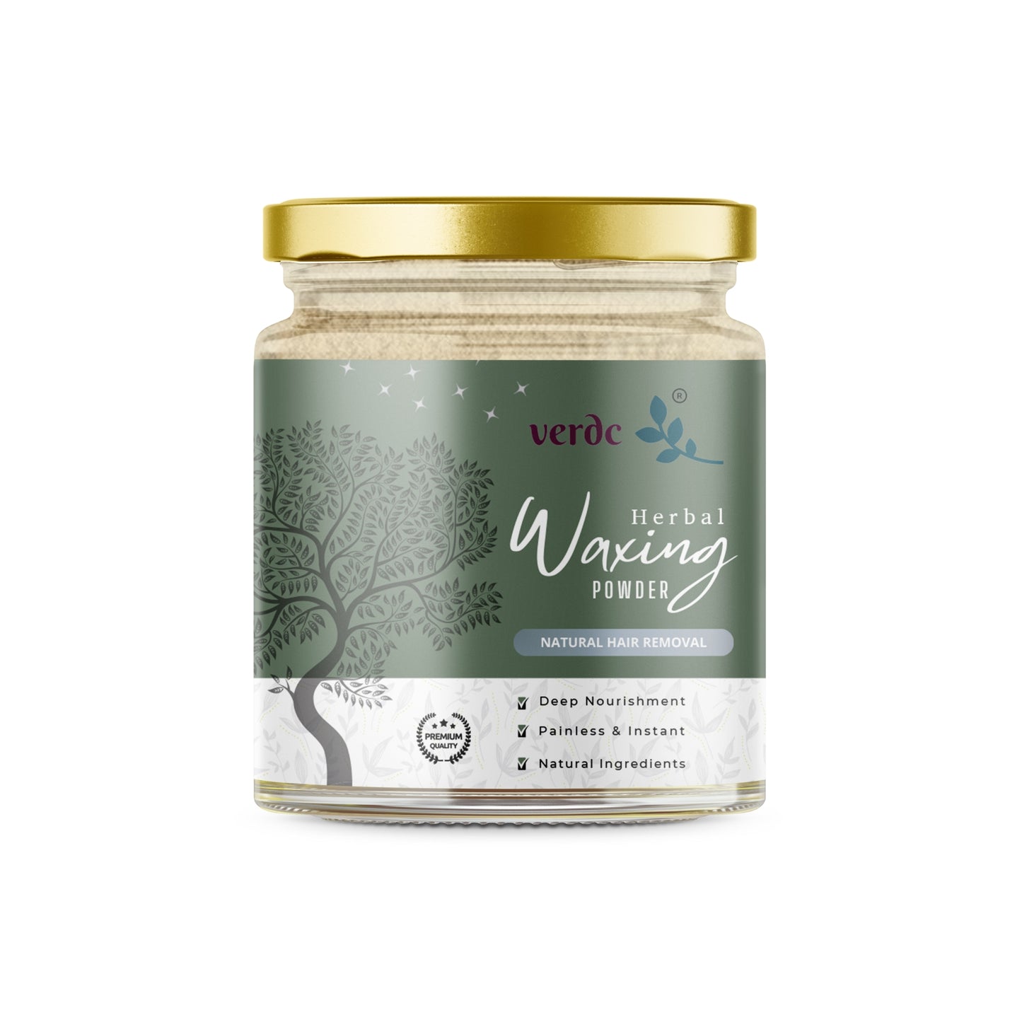 Herbal Hair Removal Wax Powder with Rose Petals, Ubtan & Aloevera For Full Body