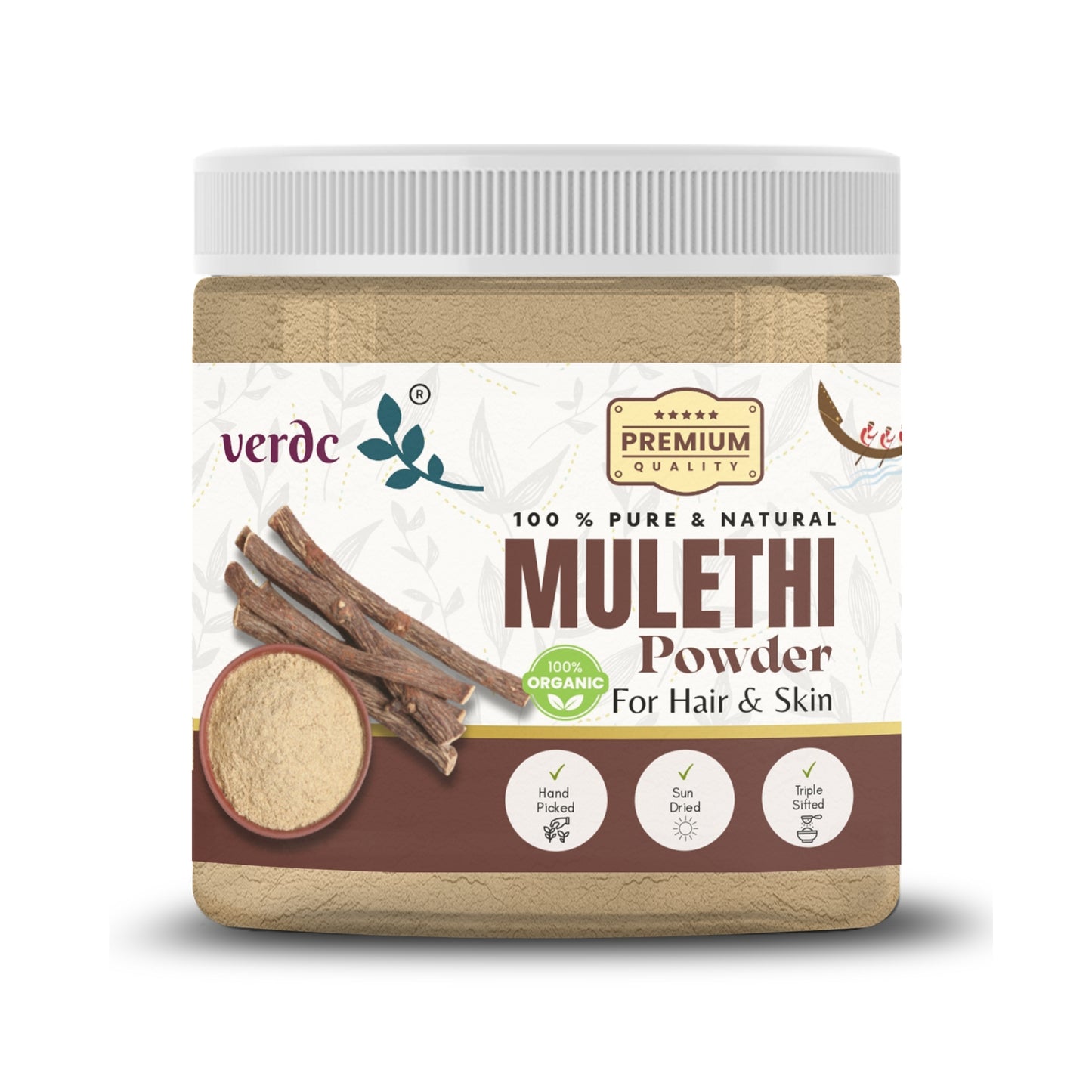 100% Pure & Natural Mulethi Powder for Face/Hair (Liquorice /Yashimadhu -100 GM)