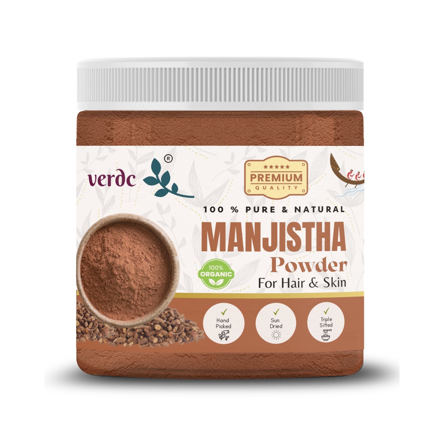 100% Pure & Natural Manjistha Powder for Face/Hair/Skin  (100 GM)