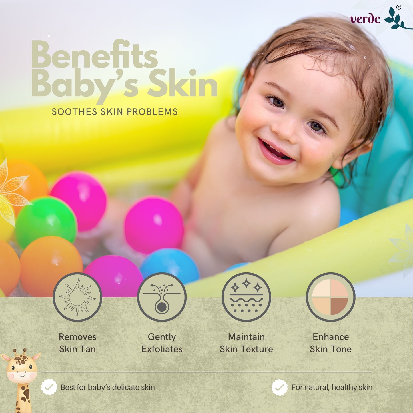 Traditional Ayurvedic Bath Powder For Babies & Kids for Soft, Glowing Skin