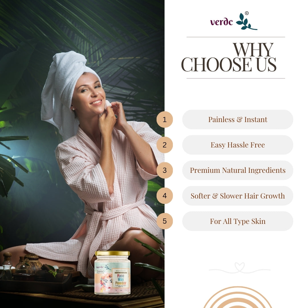 Kasturi Manjal  Face Waxing Powder, Painless & Quick