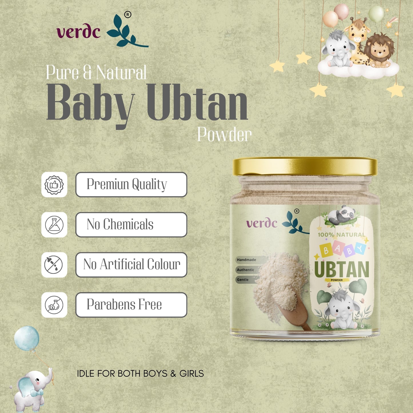 Traditional Ayurvedic Bath Powder For Babies & Kids for Soft, Glowing Skin