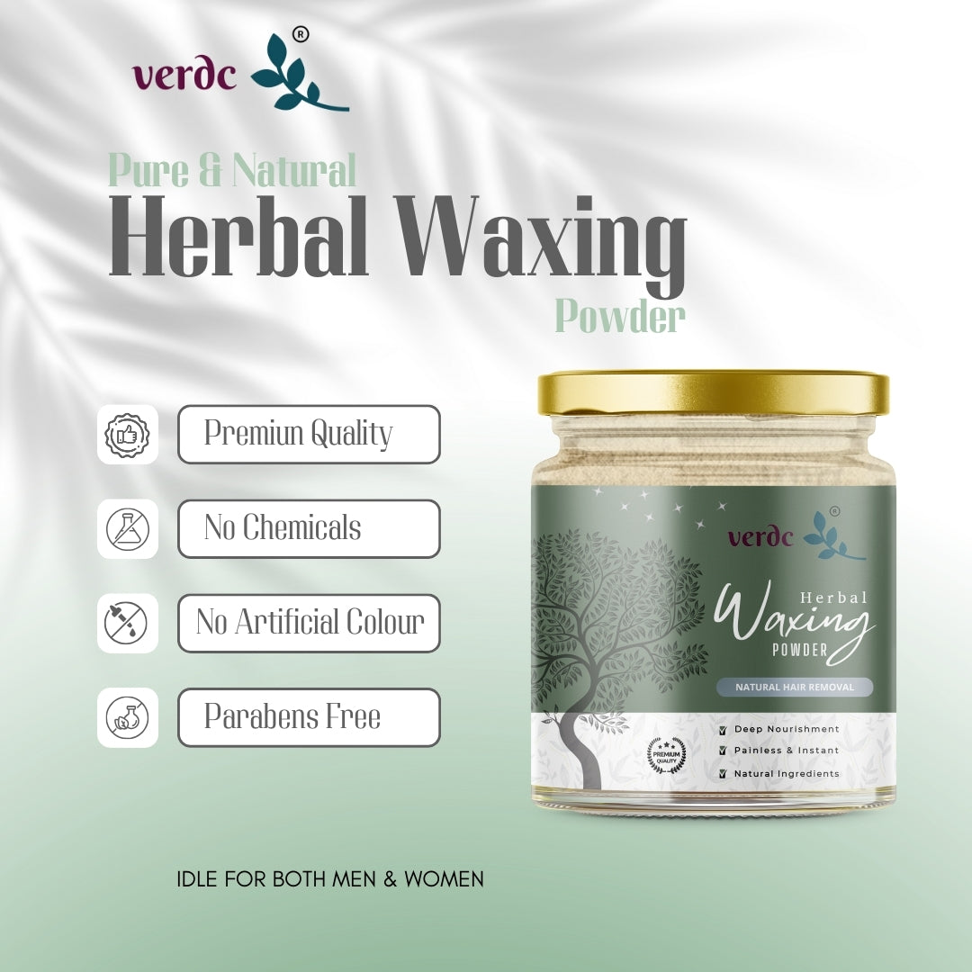 Herbal Hair Removal Wax Powder with Rose Petals, Ubtan & Aloevera For Full Body