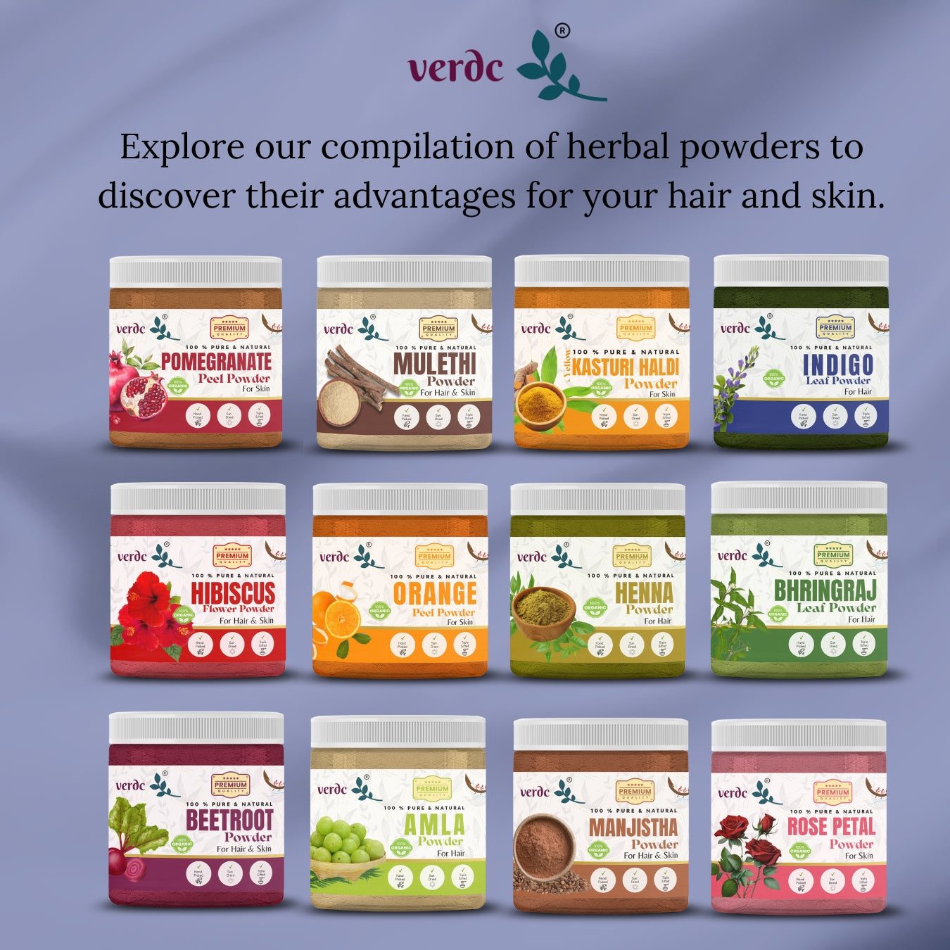 100% Pure & Natural Indigo Leaf Powder for Hair (Indigofera Tinctoria, 150 GM)