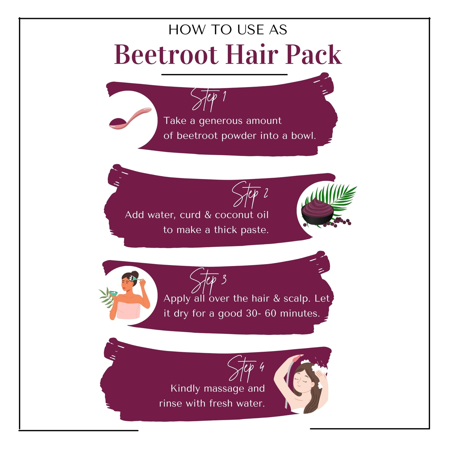 100% Pure & Natural Beetroot Powder for Face/Hair/Lips -(100 GM)