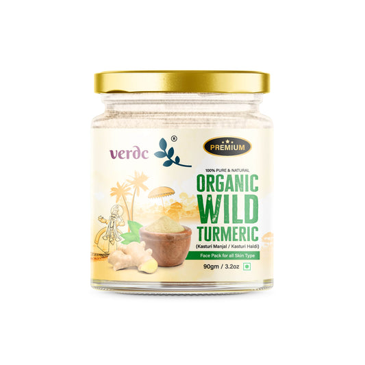 Wild Turmeric Face Pack Powder - 100% Organic Kasturi Haldi / Kasturi Manjal