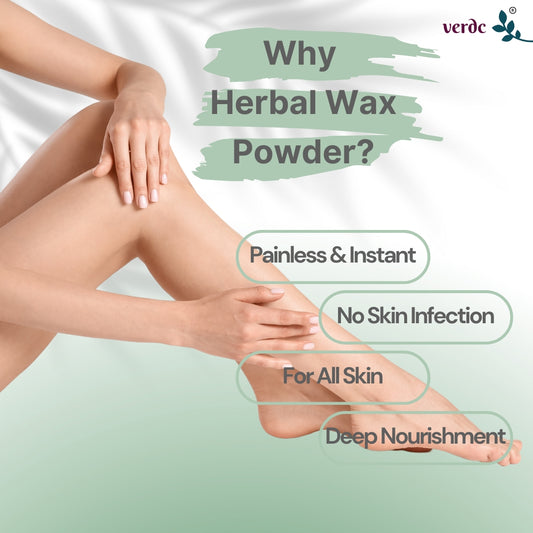 Herbal Hair Removal Wax Powder with Rose Petals, Ubtan & Aloevera For Full Body