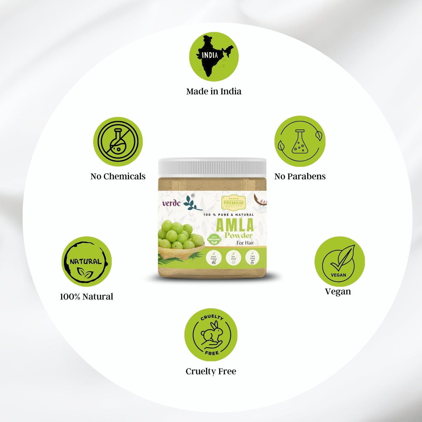 100% Natural Amla Powder (Indian gooseberry - 200GM)