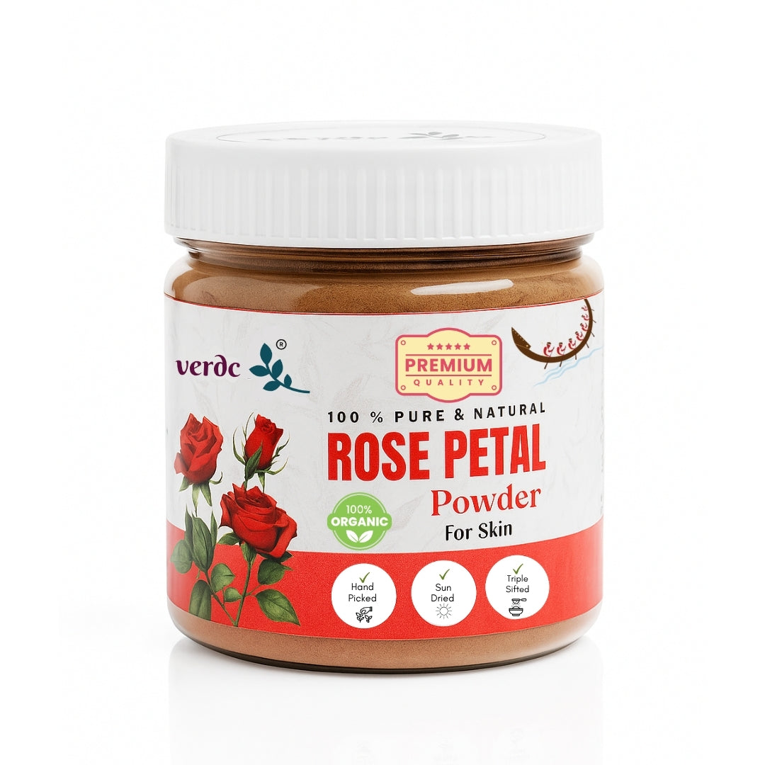100% Pure & Natural Rose Petals Powder for Face/Hair/Lip -Glowing Skin- (100 GM)