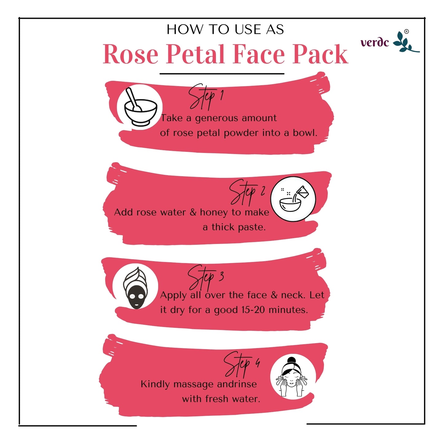 100% Pure & Natural Rose Petals Powder for Face/Hair/Lip -Glowing Skin- (150 GM)