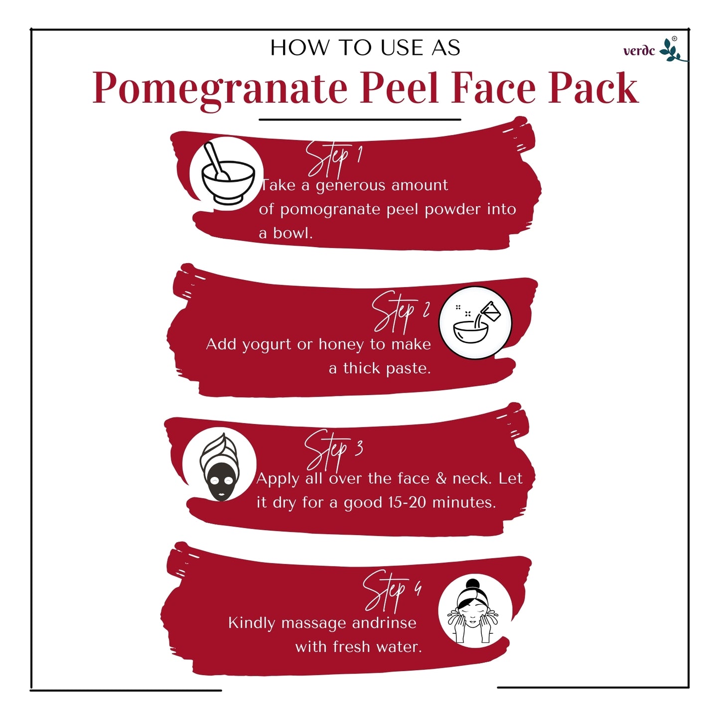 100% Pure & Natural Pomegranate/ Anar Peel Powder for Skin (180 GM)
