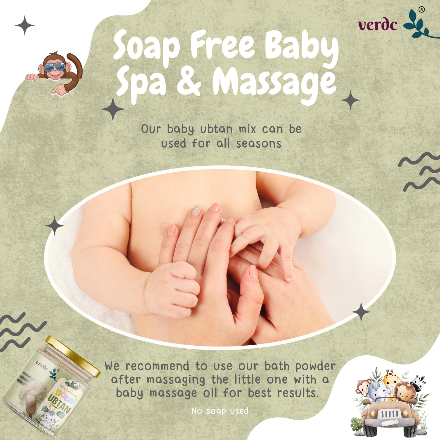 Traditional Ayurvedic Bath Powder For Babies & Kids for Soft, Glowing Skin