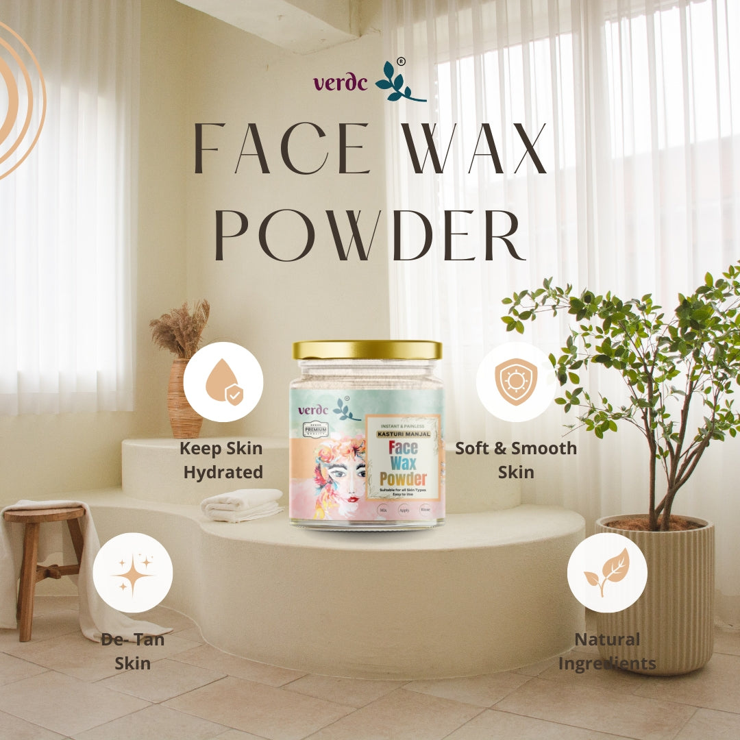 Kasturi Manjal  Face Waxing Powder, Painless & Quick