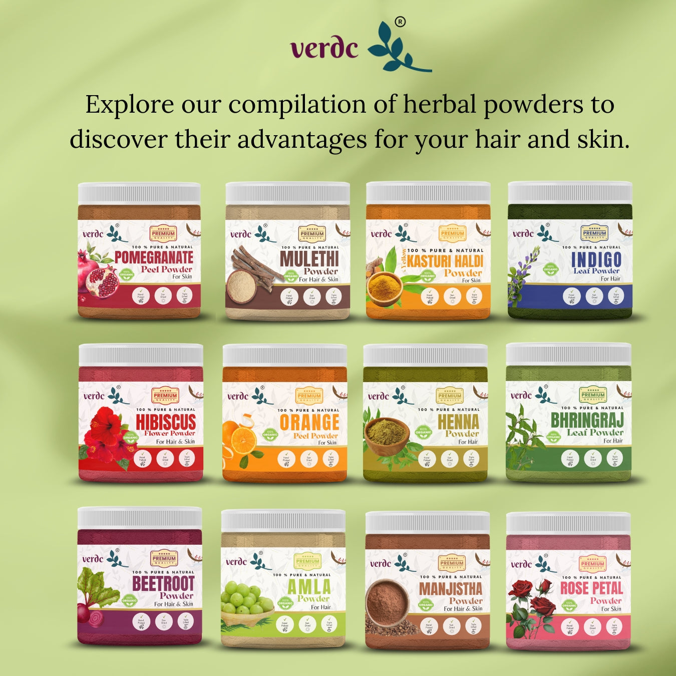 100% Natural Amla Powder (Indian gooseberry - 200GM)