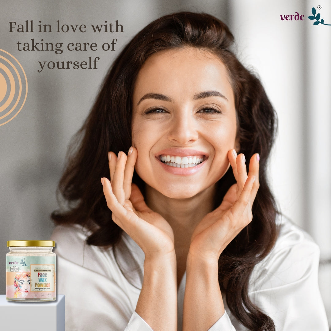 Kasturi Manjal  Face Waxing Powder, Painless & Quick